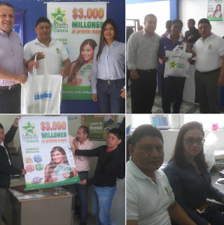 La Lotería del Cauca visita distribuidores en el país