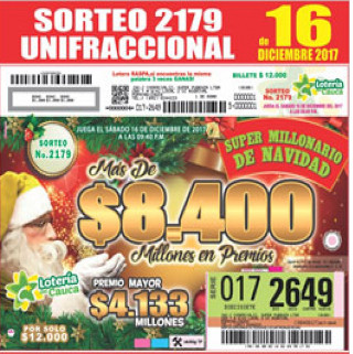 Este 16 de diciembre llega el Súper Millonario de Navidad de la Lotería del Cauca